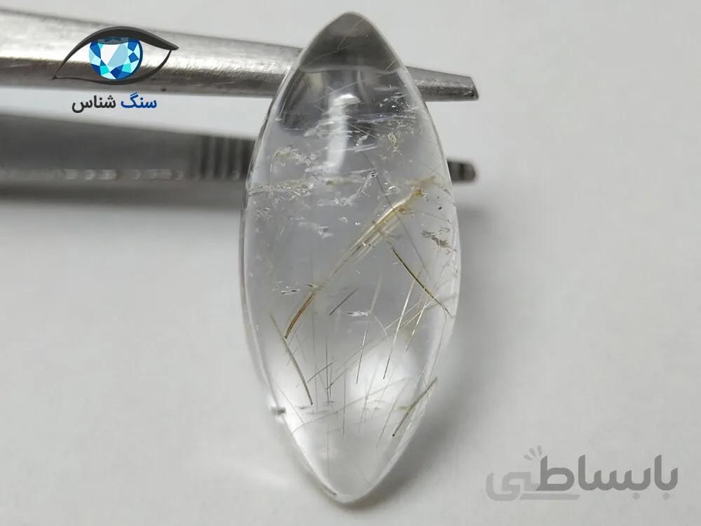 کوارتز روتایل طلایی مارکیز 1.8 گرم