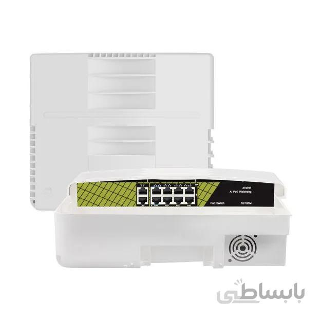 سوئیچ 8 پورت PoE ضد آب GENATA مدل GNT-P9828F6