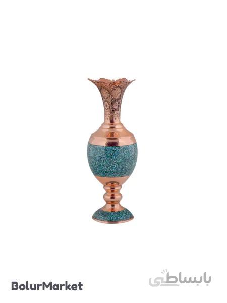 گلدان فیروزه کوبی آقاجانی مدل F057