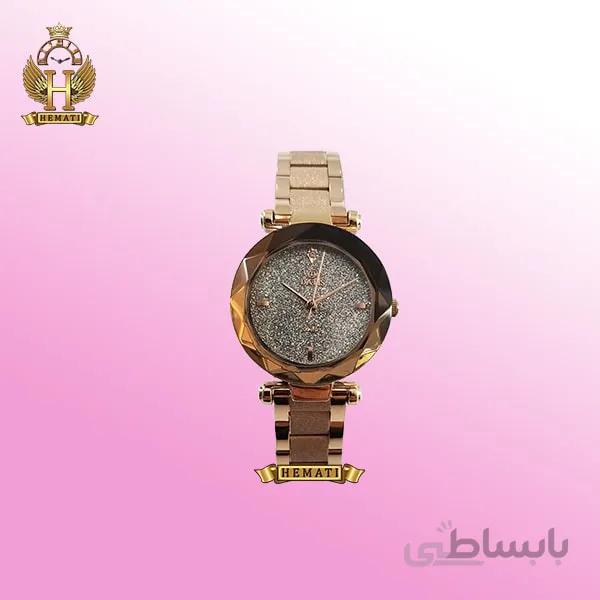 ساعت مچی زنانه داتیس مدل Datis D8435EL طلایی (مدل بند شنی)