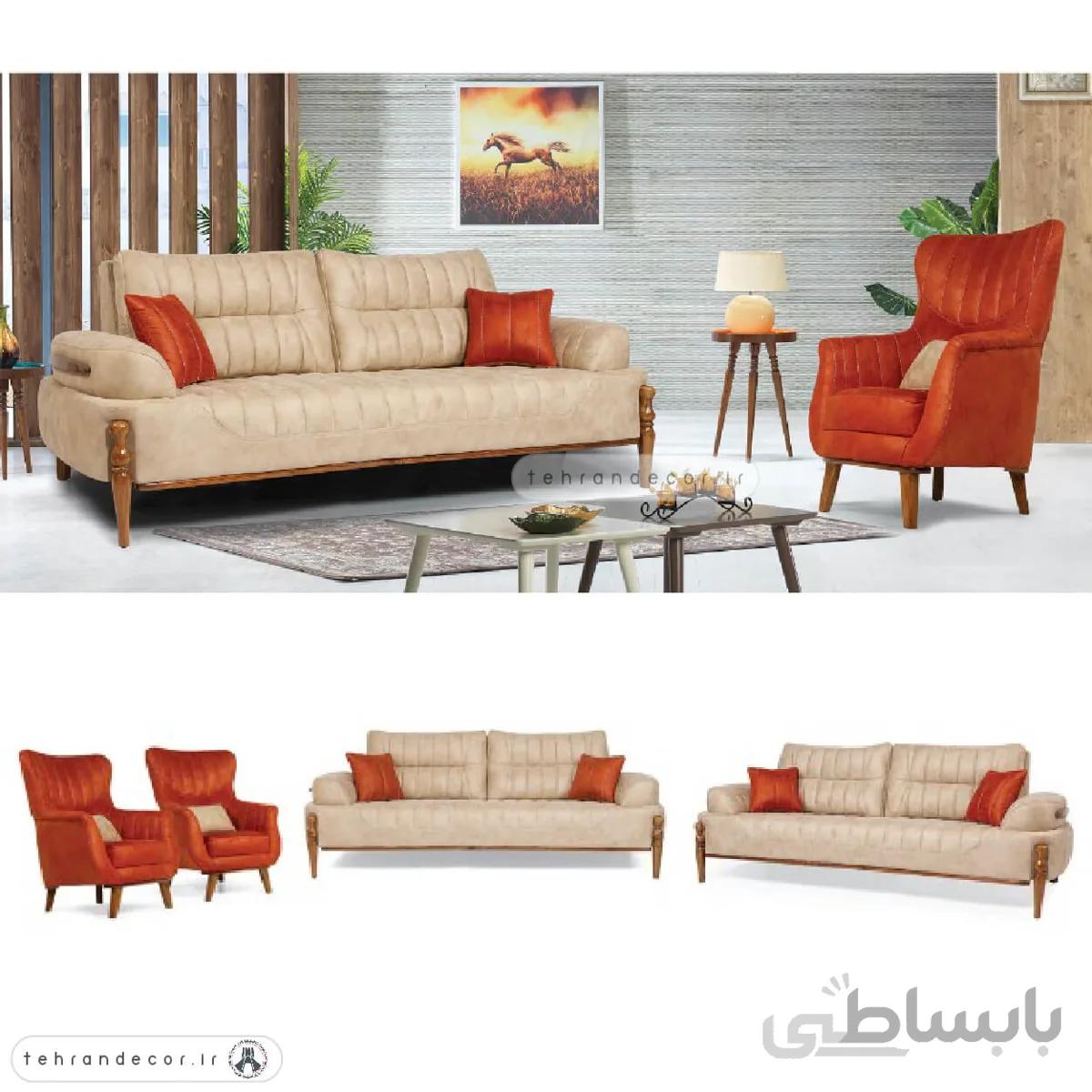 ست مبل راحتی هشت نفره ماناری