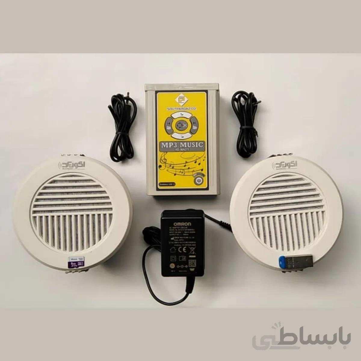 سیستم صوتی وات بالا همراه با دو عدد بلندگوی هالوژنی