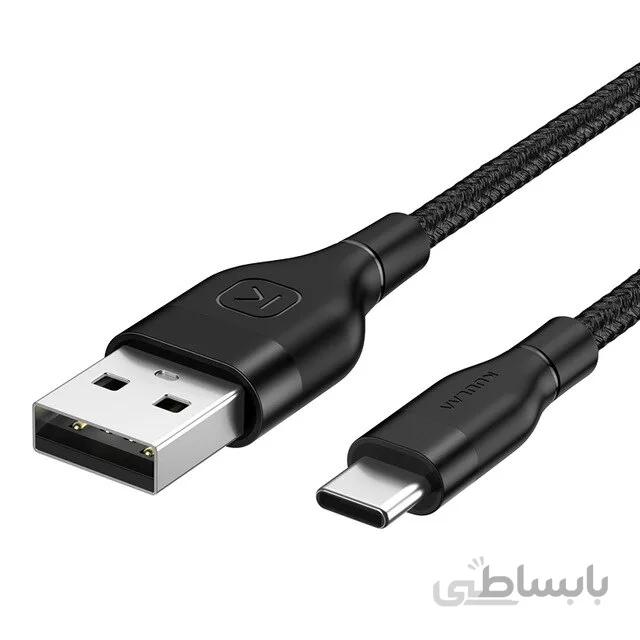 کابل شارژ و دیتا KUULAA نوع TypeC فست شارژ طول ۲ متر