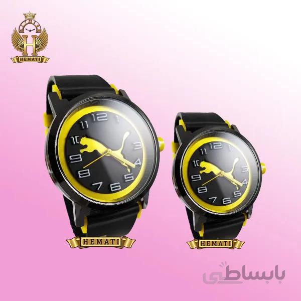 ساعت ست زنانه و مردانه پوما PUMA PM111 مشکی_زرد