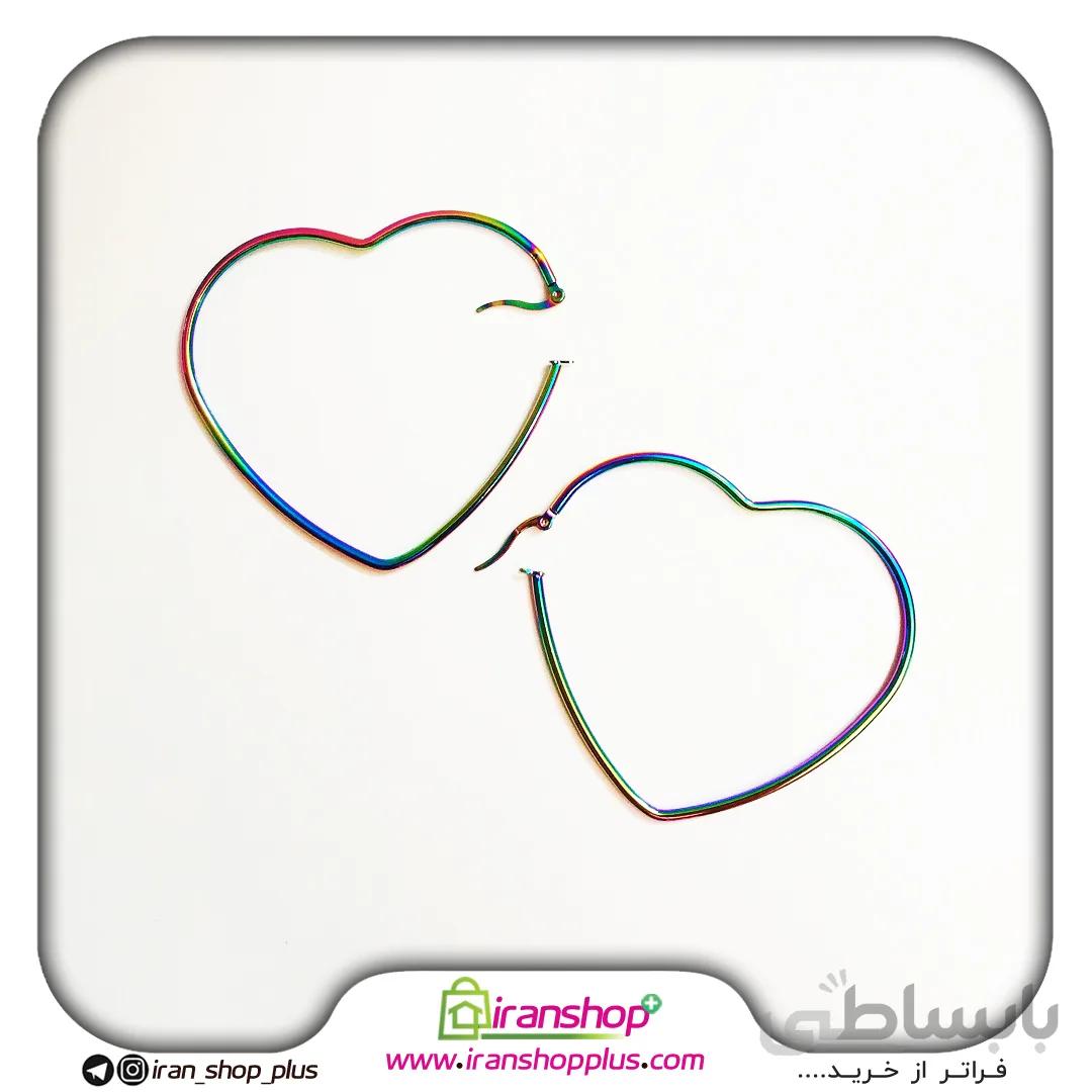 گوشواره مدل قلب فانتزی کد AZG01 گالری زیورآلات ایران شاپ