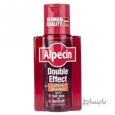 شامپو ضد شوره و ضد ریزش آلپسین مدل Double Effect Caffeine حجم 200 میل ا Alpecin Double Effect Caffeine Shampoo 200ml