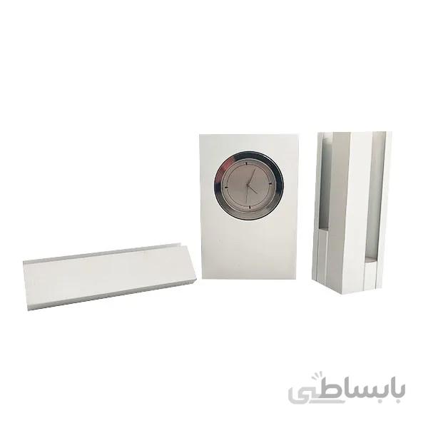 ساعت رومیزی 3 تکه فانتزی فلزی