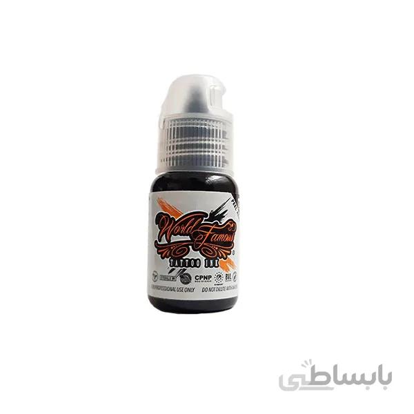 رنگ تاتو ورد فیمس مشکی مدل PITCH BLACK ا World Famous pitch black