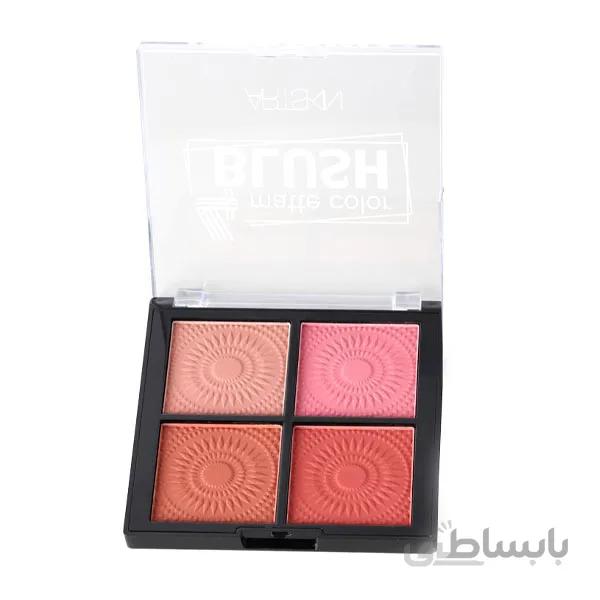 رژگونه ۴ رنگ آرت اسکین (Artskin 4 Matte Color Blush-Code B)