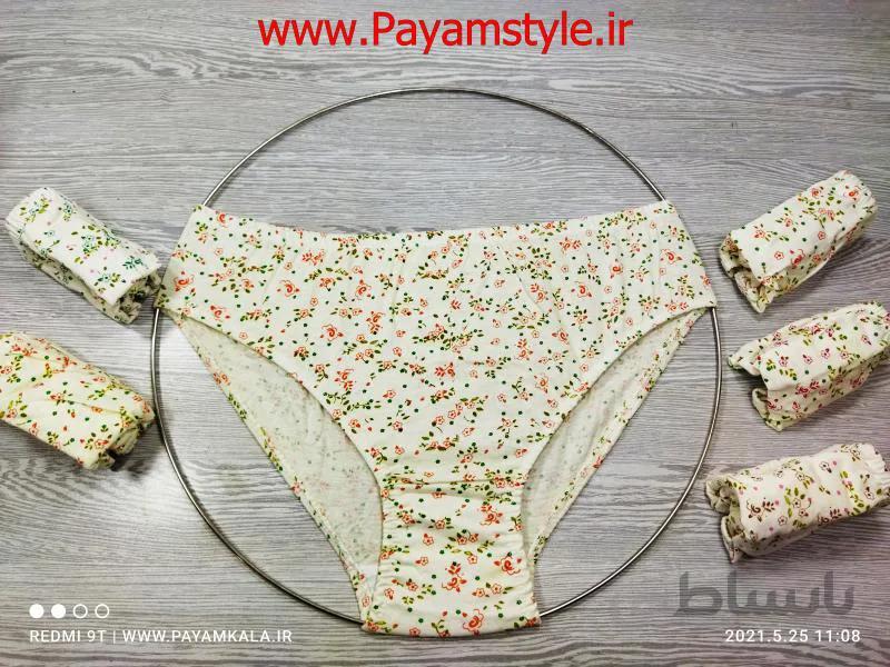 شورت زنانه ی نخی طرح گل