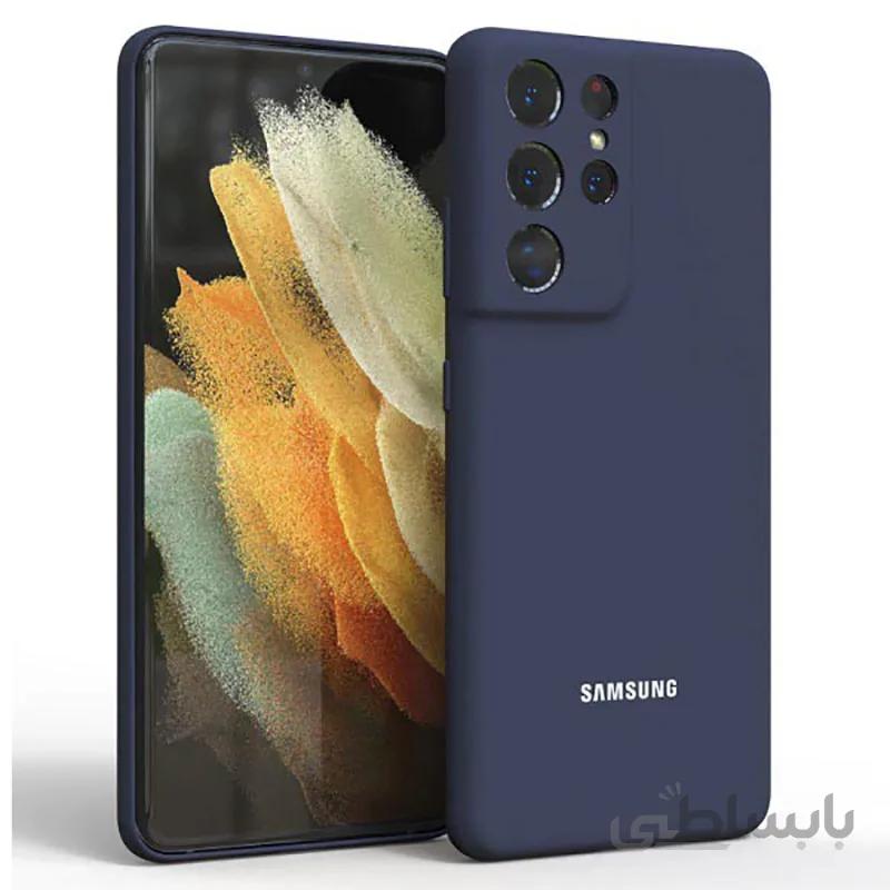 قاب سیلیکونی محافظ لنزدار مناسب گوشی موبایل Galaxy S21 Ultra
