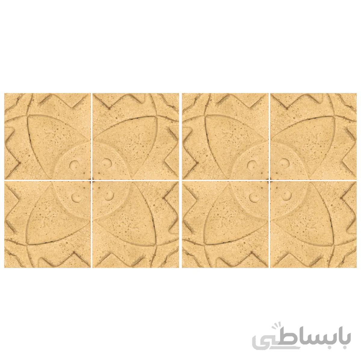 دیوارپوش تندیس و پیکره شهریار مدل امای کد W1010 13 بسته 8 عددی