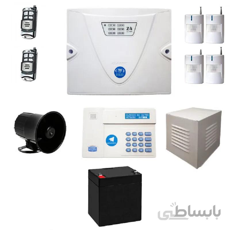 پک دزدگیر سیم کارتی بیسیم کلاسیک با ریموت برد بلند