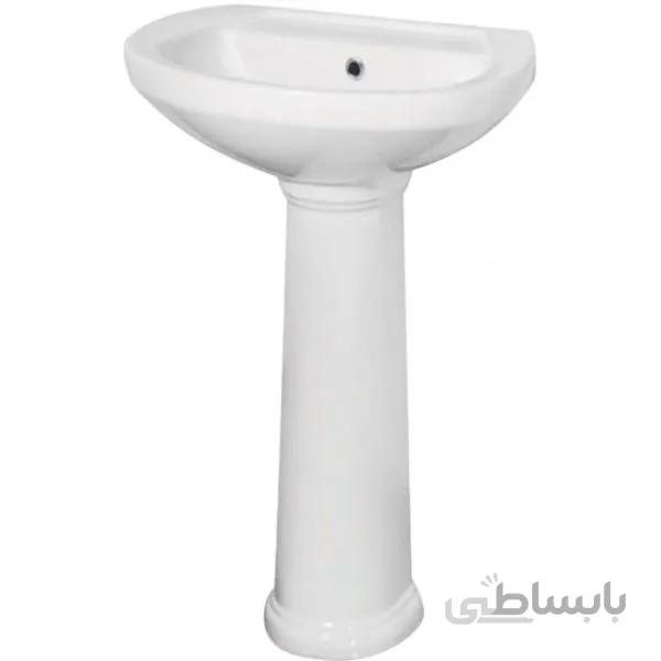 روشویی پایه دار پارس سرام مدل گلنار 50