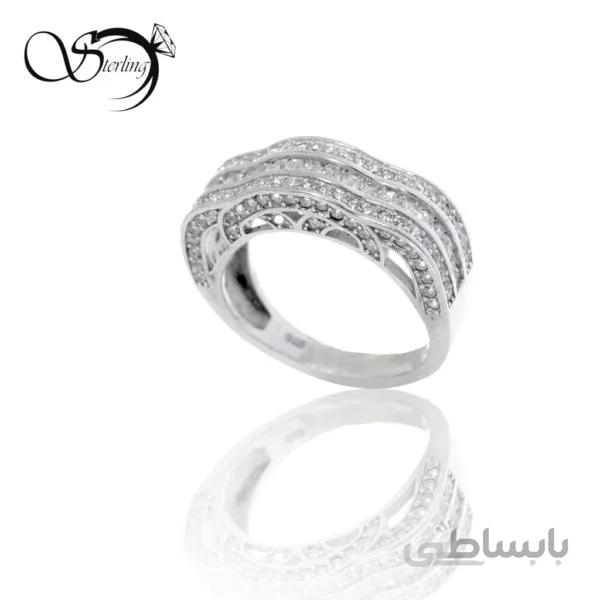 انگشتر نقره زنانه کد:۱۹۰۰
