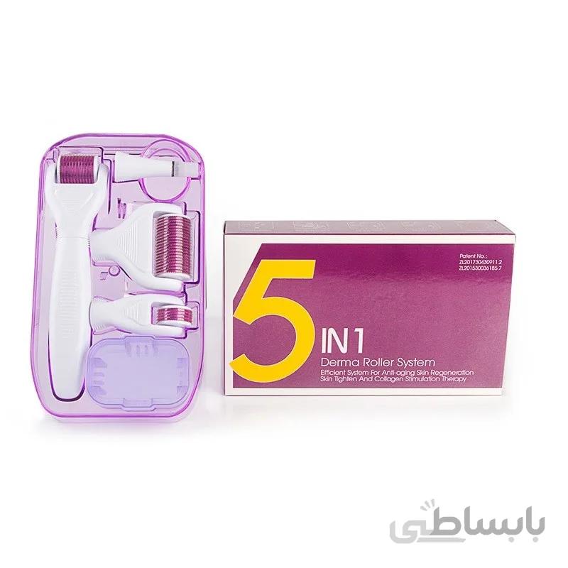 درمارولر تیتانیومی 5 کاره 4 سر - DRS 5 in 1 derma roller