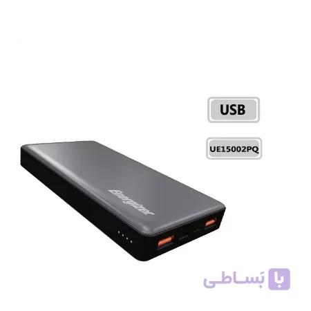 پاوربانک فست شارژ انرجایزر ظرفیت 15000 میلی آمپر ساعت مدل Energizer UE15002PQ
