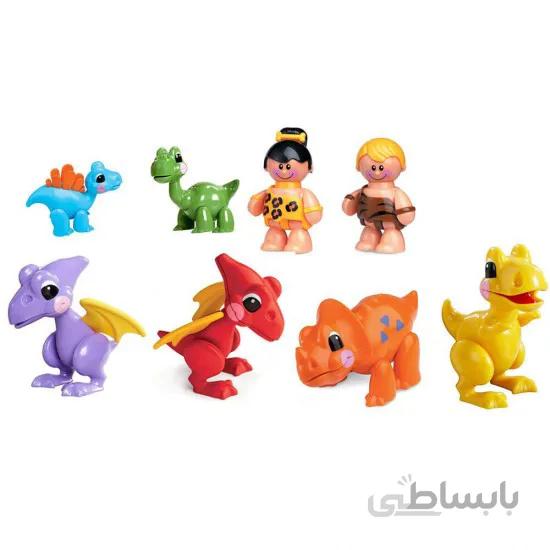 اسباب بازی آدمک غارنشین و دایناسور Tolo