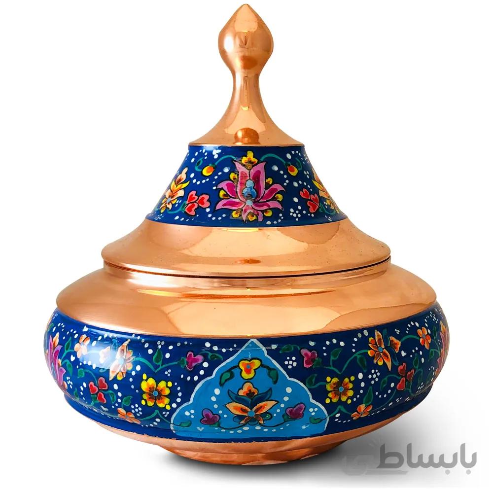 شکلات خوری مس و پرداز مدل بشقاب پرنده