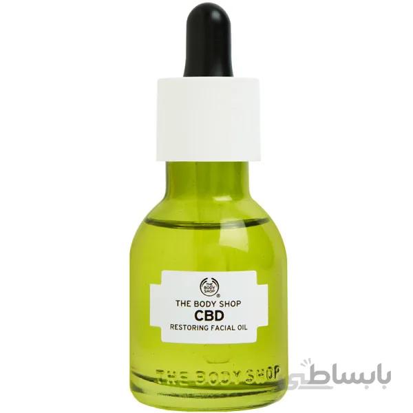 روغن سرم آبرسان و احیا کننده قوی صورت بادی شاپ THE BODY SHOP مدل CBD OIL حجم ۳۰ میل ا The Body Shop Cbd Restoring Facial Oil 30ml