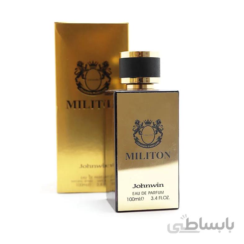 ادکلن میلیتون جانوین مردانه (MILITON johnwin ) حجم 100 میل ا MILITON johnwin