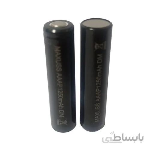 باتری نیم قلمی قابل شارژ سرتخت مکسس 1250mah بسته دو عددی