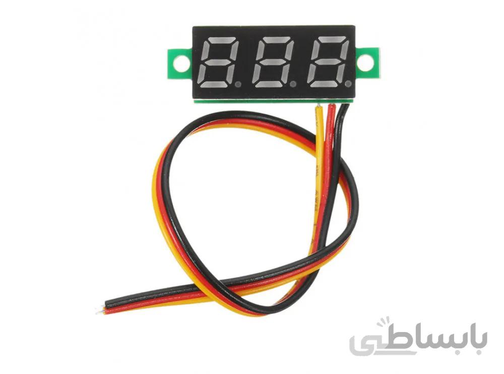 ماژول ولتمتر 3 دیجیت DC0-100V سایز 0.28 اینچ