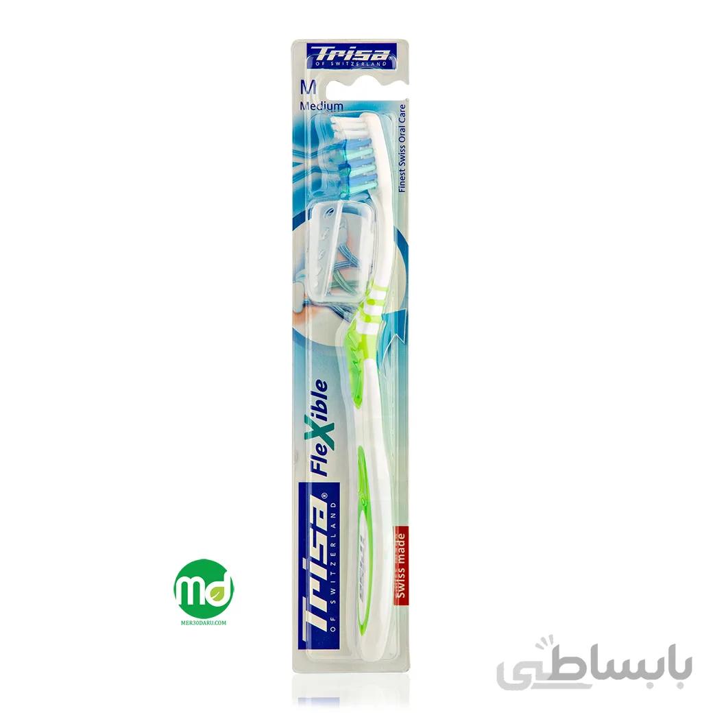 مسواک نرم تریزا مدل Flexible سایز مدیوم