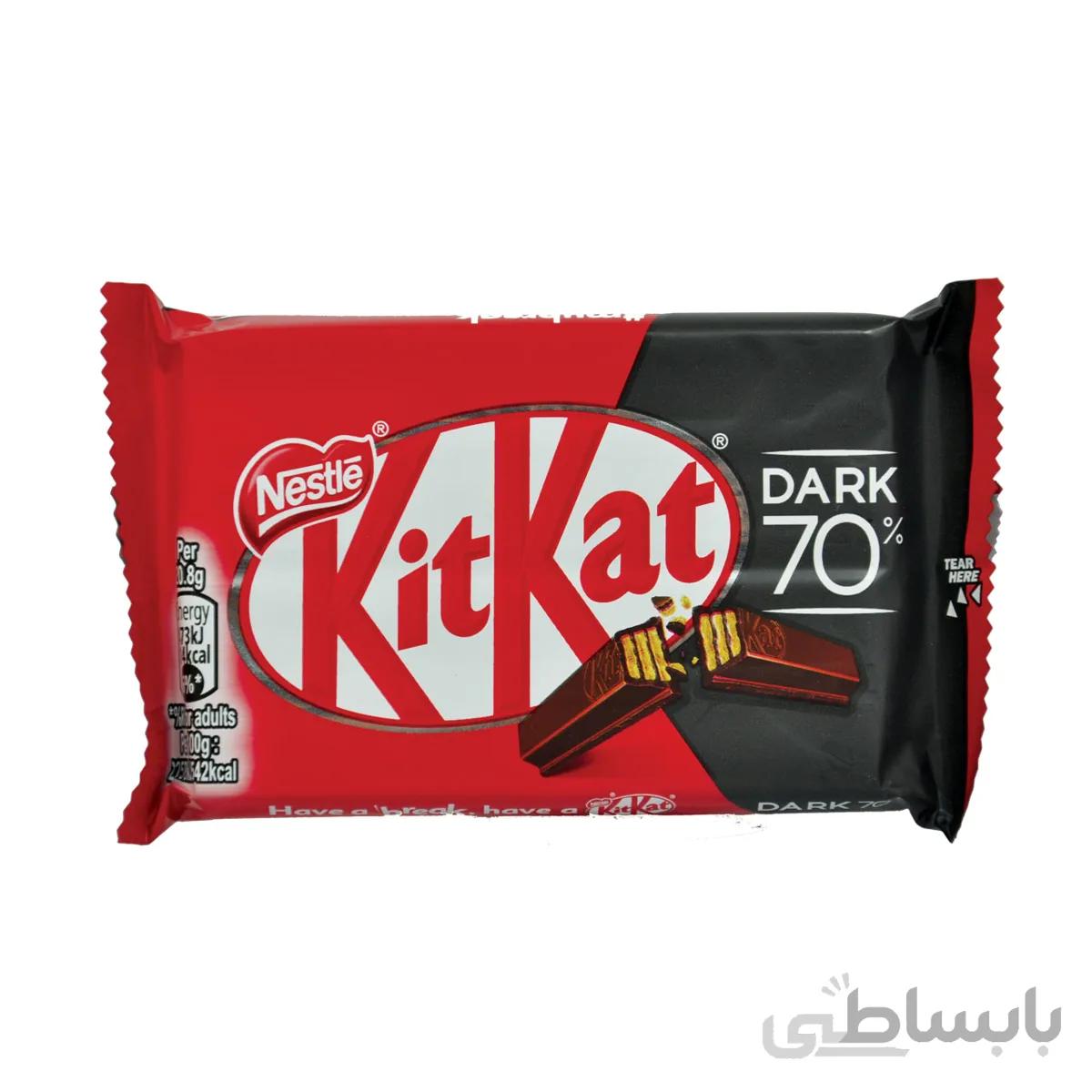 شکلات ۷۰ درصد تلخ کیت کت – kitkat