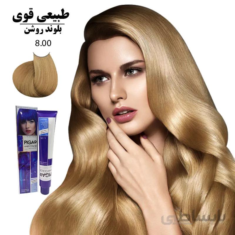 رنگ مو پیگار کراتینه بلوند روشن قوی 8.00