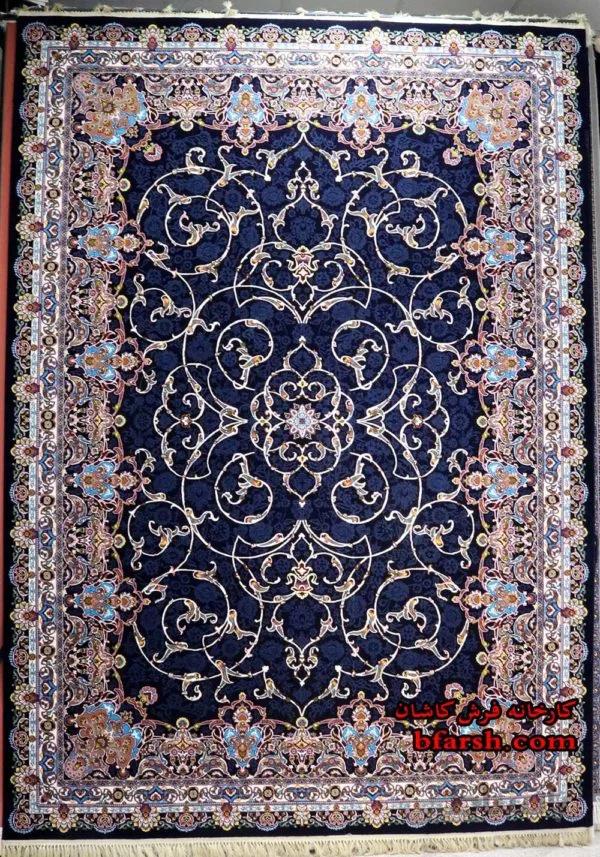فرش کاشان 700شانه نقشه افشان اسلیمی