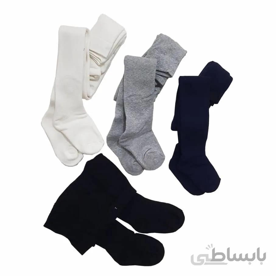 جوراب شلواری دخترانه حوله ای