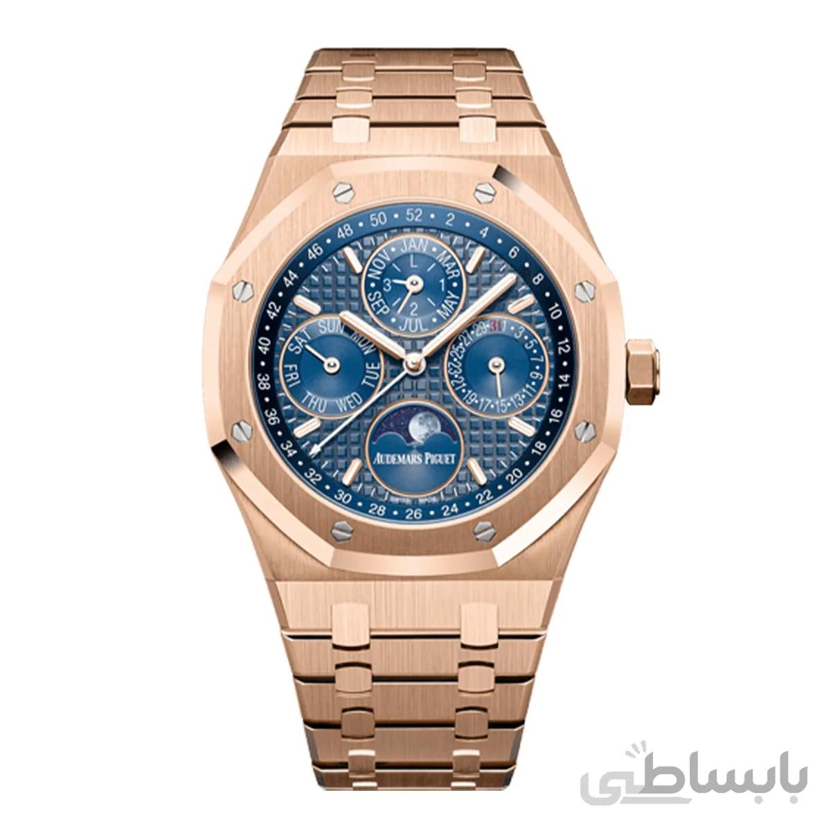 ساعت مچی مردانه ای پی رزگلد مدل Audemars Piguet Royal OAK