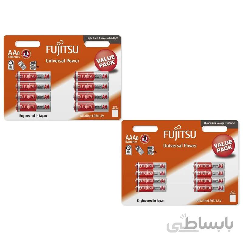 باتری نیم قلمی و قلمی فوجیتسو مدل Universal Power مجموعه 16عددی