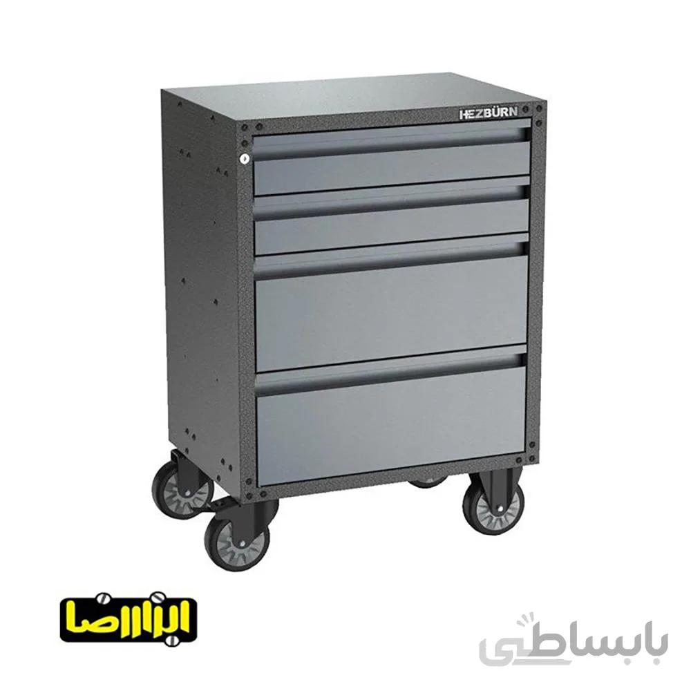 جعبه ابزار کشویی چرخ دار هزبرن مدل 1404BG