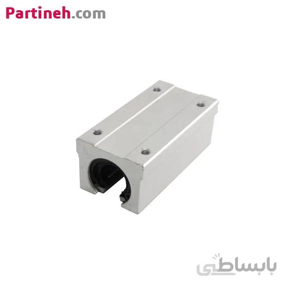 بلبرینگ خطی بلوکی شیار دار مدل SBR40LUU طول بلند قطر 40 میلیمتر ا BAHER SBR40LUU Linear Guide Ball Bushing Block