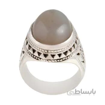 انگشتر نقره مردانه مدل سنگ عقیق رکاب دست ساز کد AM_1794