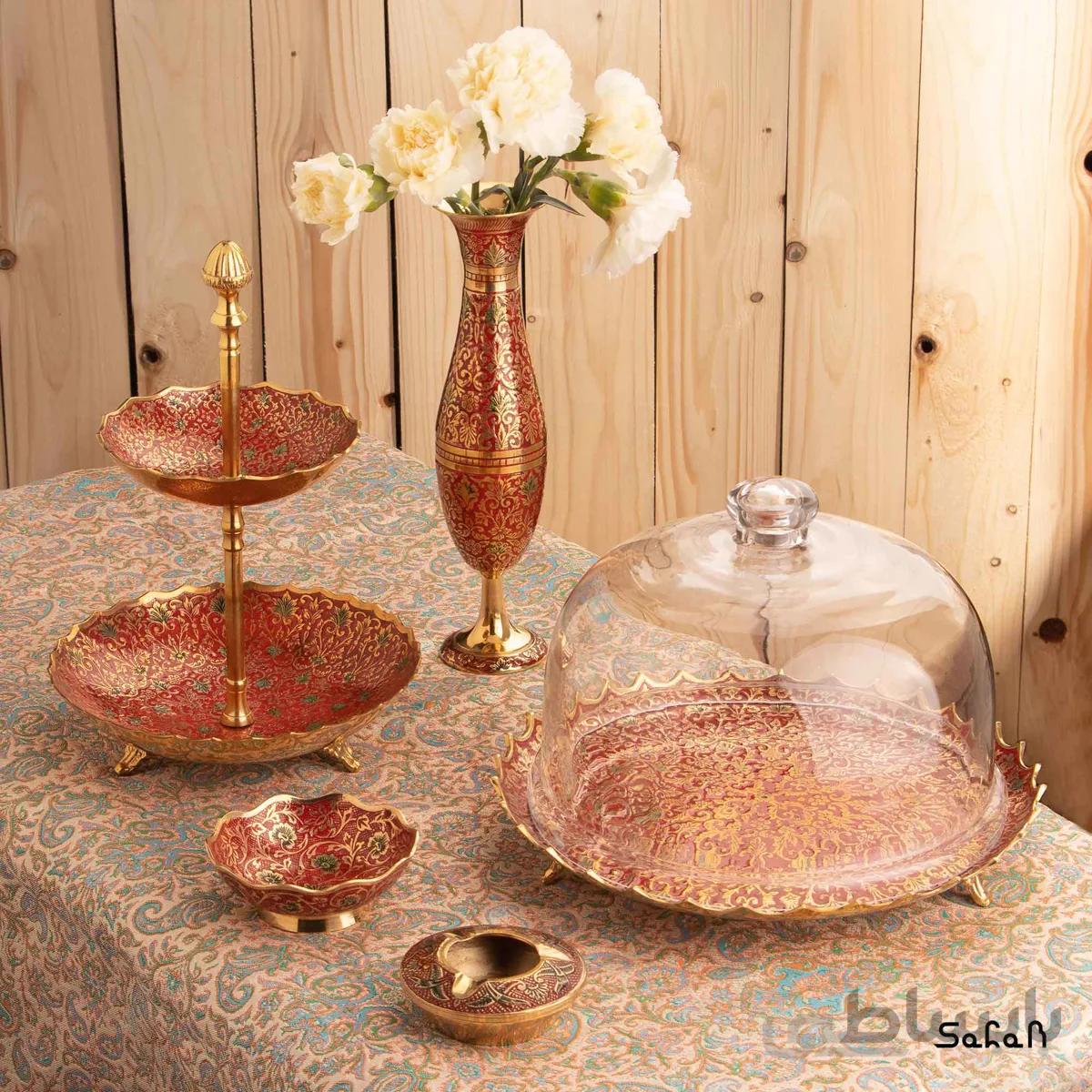 ست پذیرایی برنجی میناکاری کد 046
