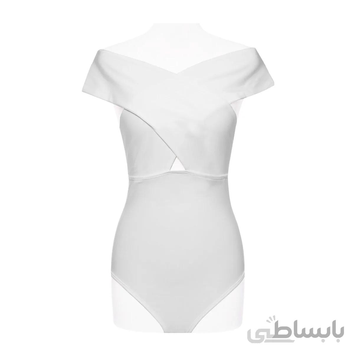 بادی مجلسی زنانه یقه ضربدری بی استین تیساپه 325