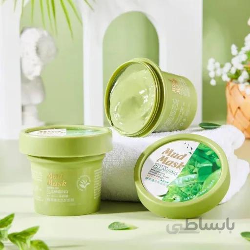 مود ماسک چای سبز و جلبک دریایی میدیانMedian mud mask green tea cleansin