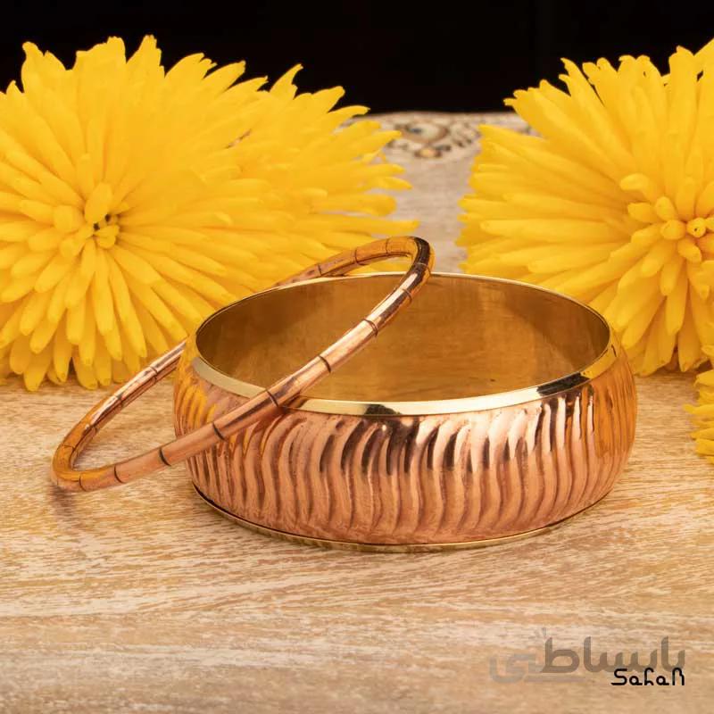 النگو هندی طلایی دو تیکه