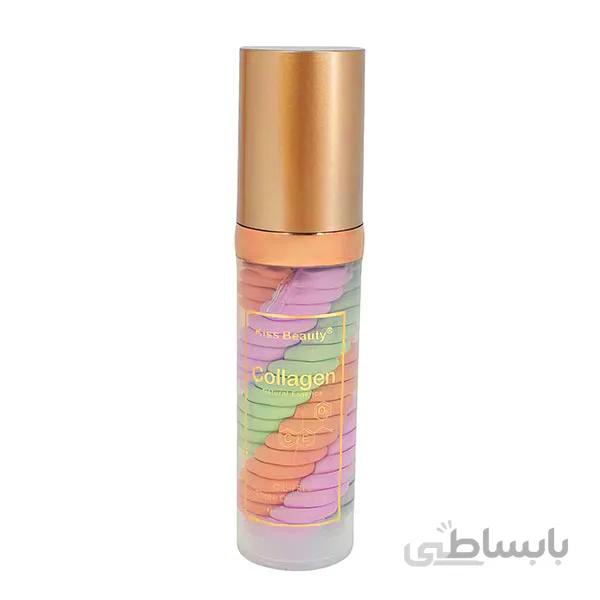 پرایمر و زیرساز آرایش رنگی کیس بیوتی مدل کلاژن (Kiss Beauty Collagen Primer One Step Correct)