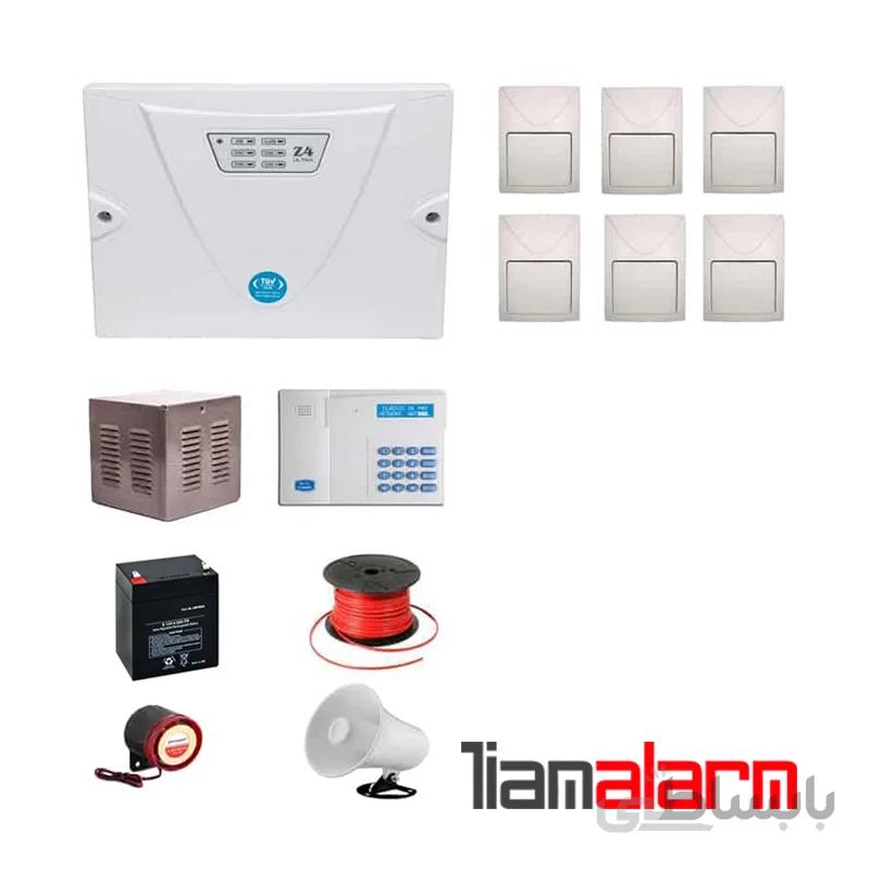 پکیج دزدگیر اماکن باسیم مدل کلاسیک سیم کارتی و تلفنیCGF6