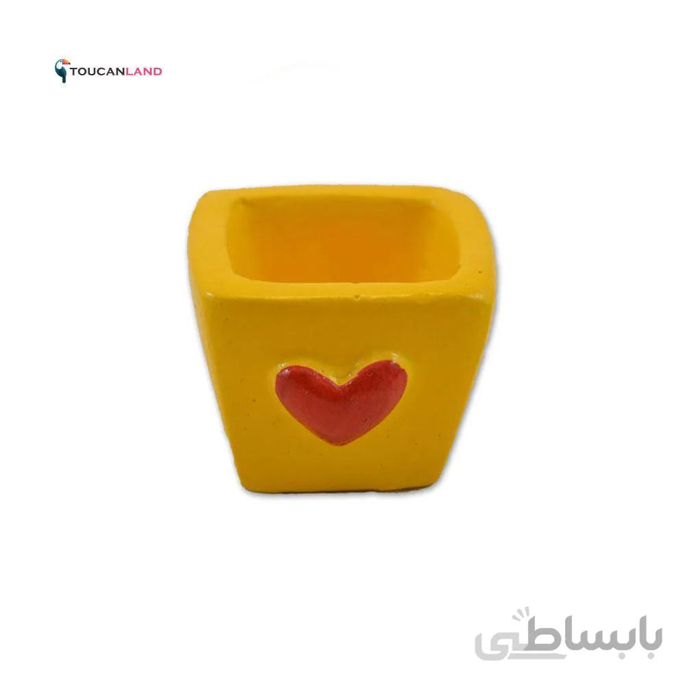 گلدان قلب چهارگوش کوچک G62