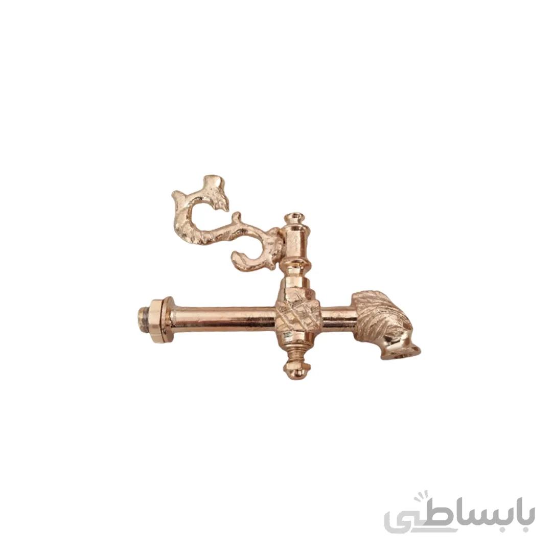 شیر سماور کله اسبی آبکاری رنگ مس