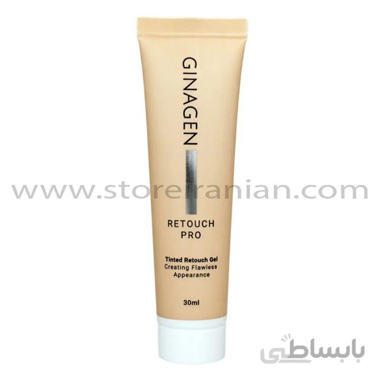 ژل روتوش بژ طبیعی ژیناژن حجم 30 میلی لیتر ا Ginagen Natural Beige Retouch Gel 30ml