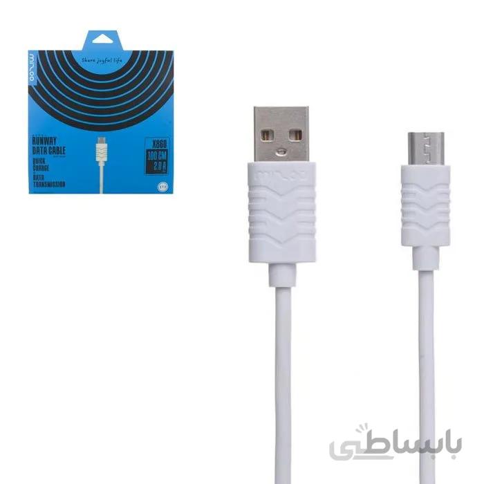 کابل شارژ سریع میکرو یو اس بی میزو مدل X860 ا Mizoo Quick Charge MicroUSB Cable Model X860