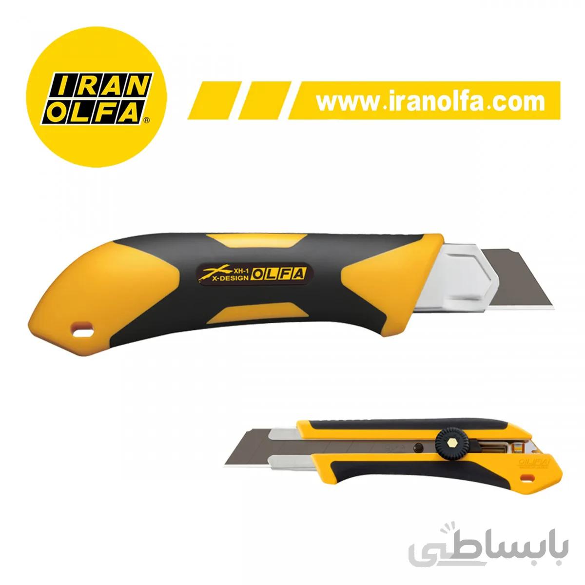 کاتر فوق بزرگ با قفل پیچی الفا OLFA ژاپن مدل XH 1