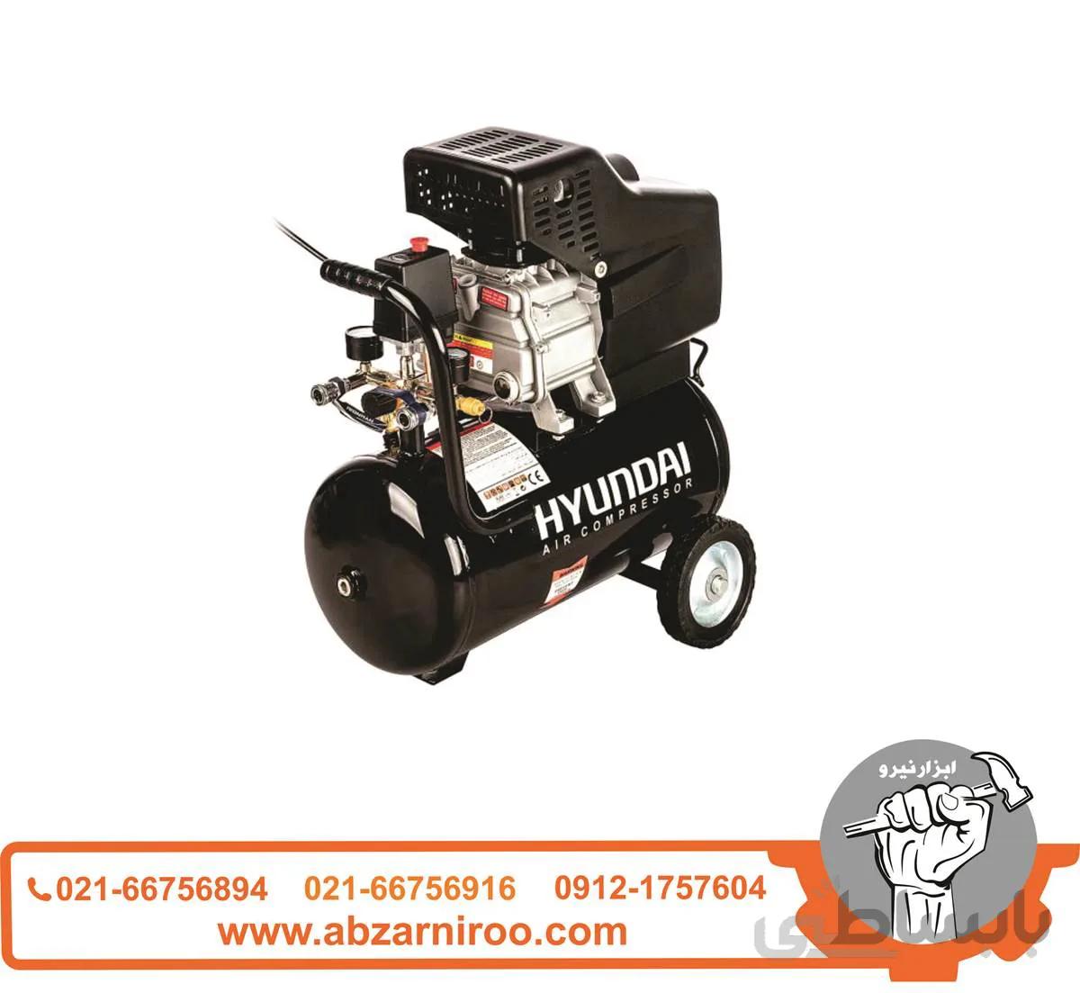 کمپرسورباددوشیر25لیتری هیوندای ا AC-2425