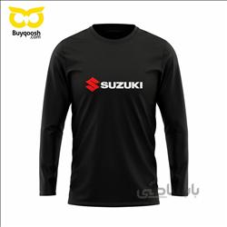 پیراهن آستین بلند مردانه مشکی suzuki